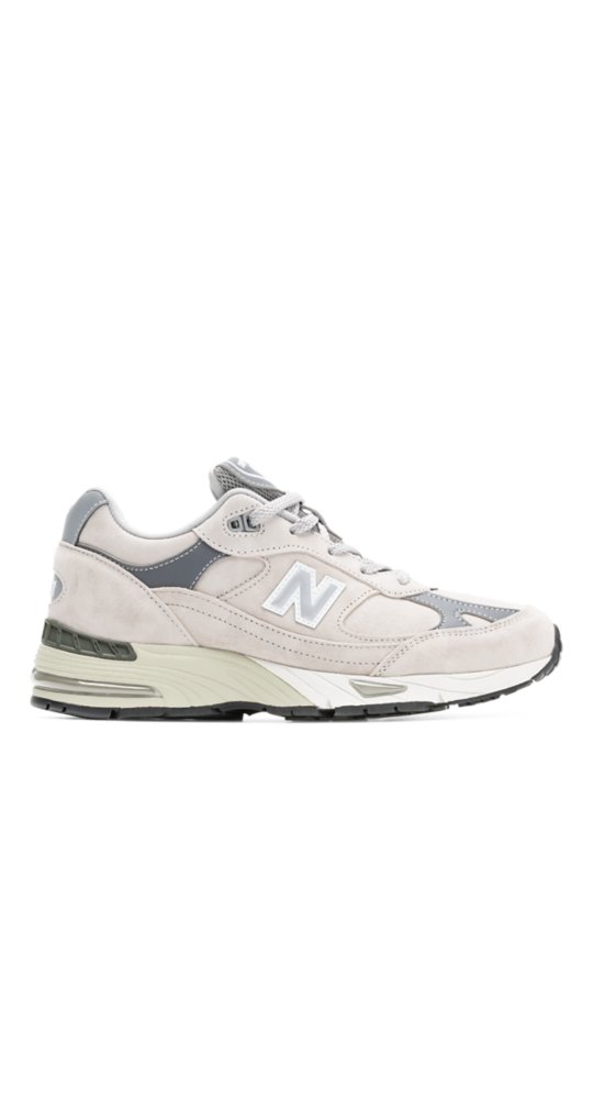 New Balance Made in UK 991V1 in Dove With Smoked Pearl With Reflective Silver