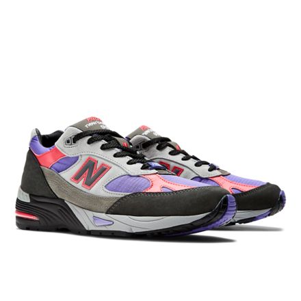 MADE in UK Palace 991v1, Black with Griffin with Ultra Violet with Paradise Pink, W991PLE