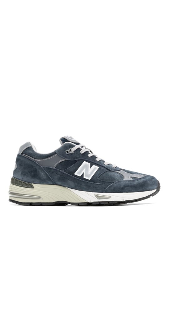 New Balance Made in UK 991V1 in Stratified Sea With Smoked Pearl With Reflective Silver