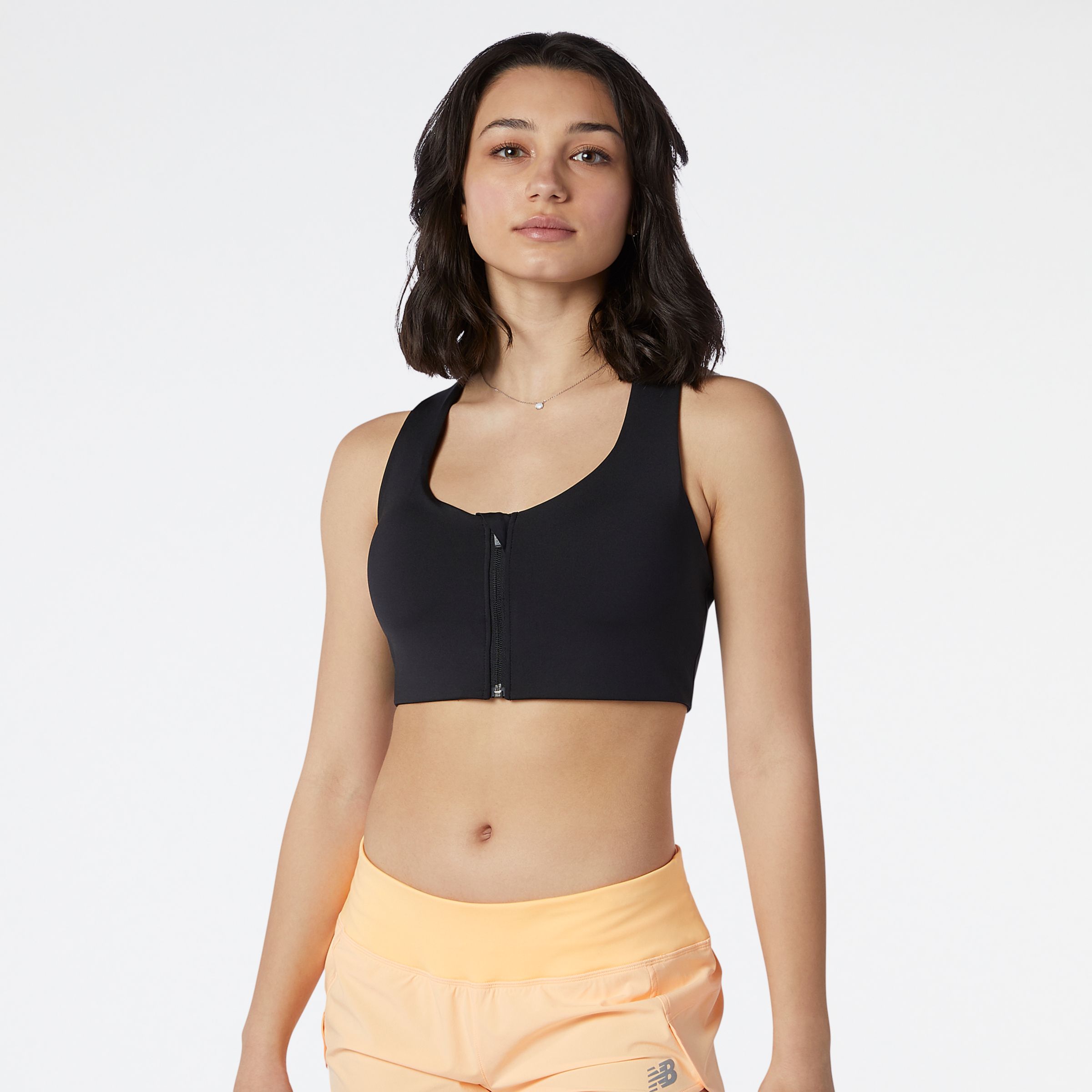 

New Balance Women's NB Power X Zip Front Bra Black - Black