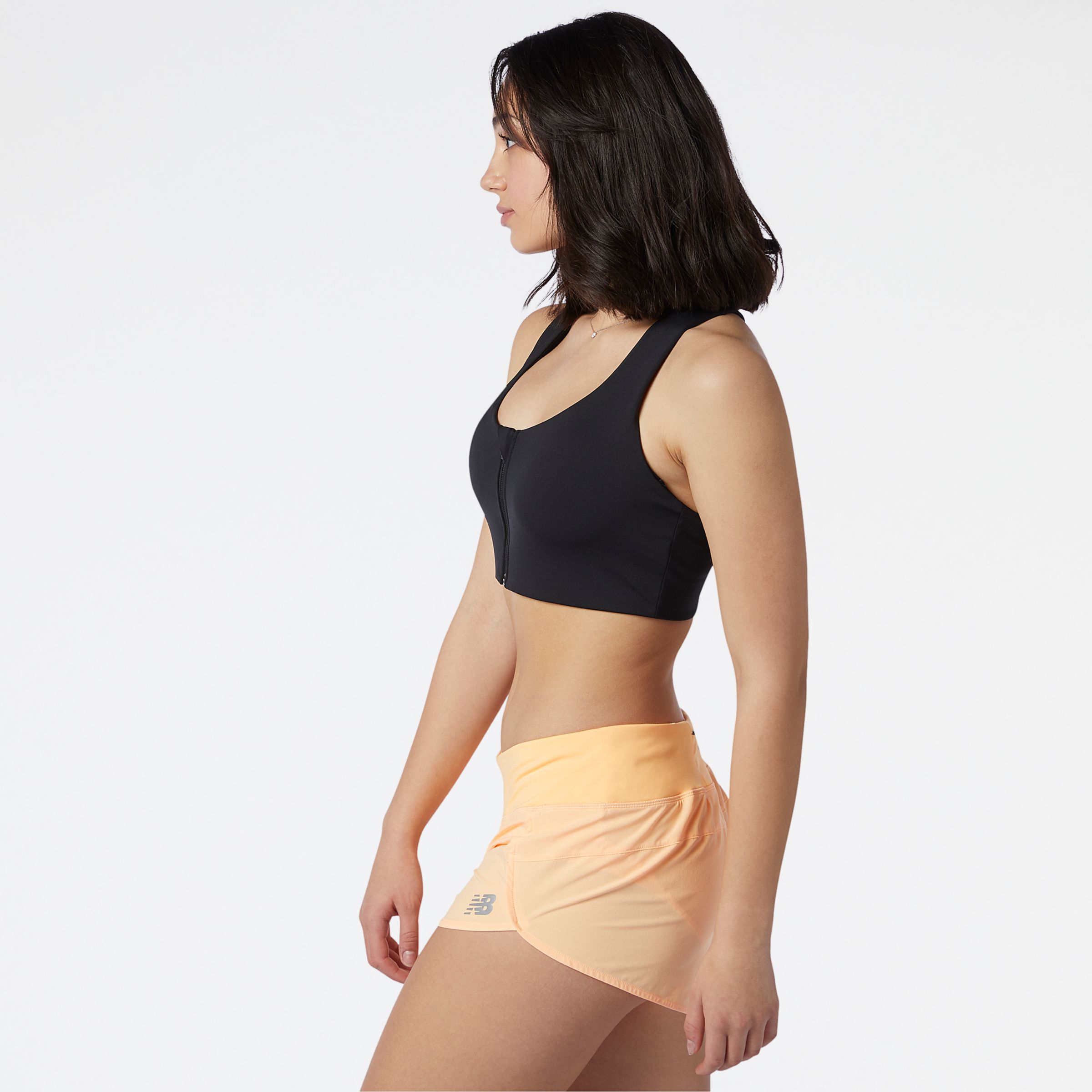 nb power x zip front bra
