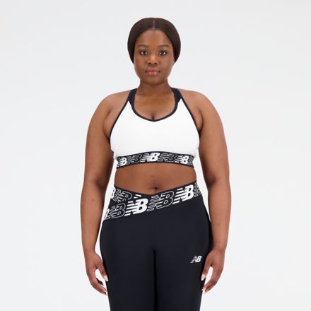 New Balance Shapely Shaper Sports Bra NB Dry WBT3302 Racerback Impulse  White M