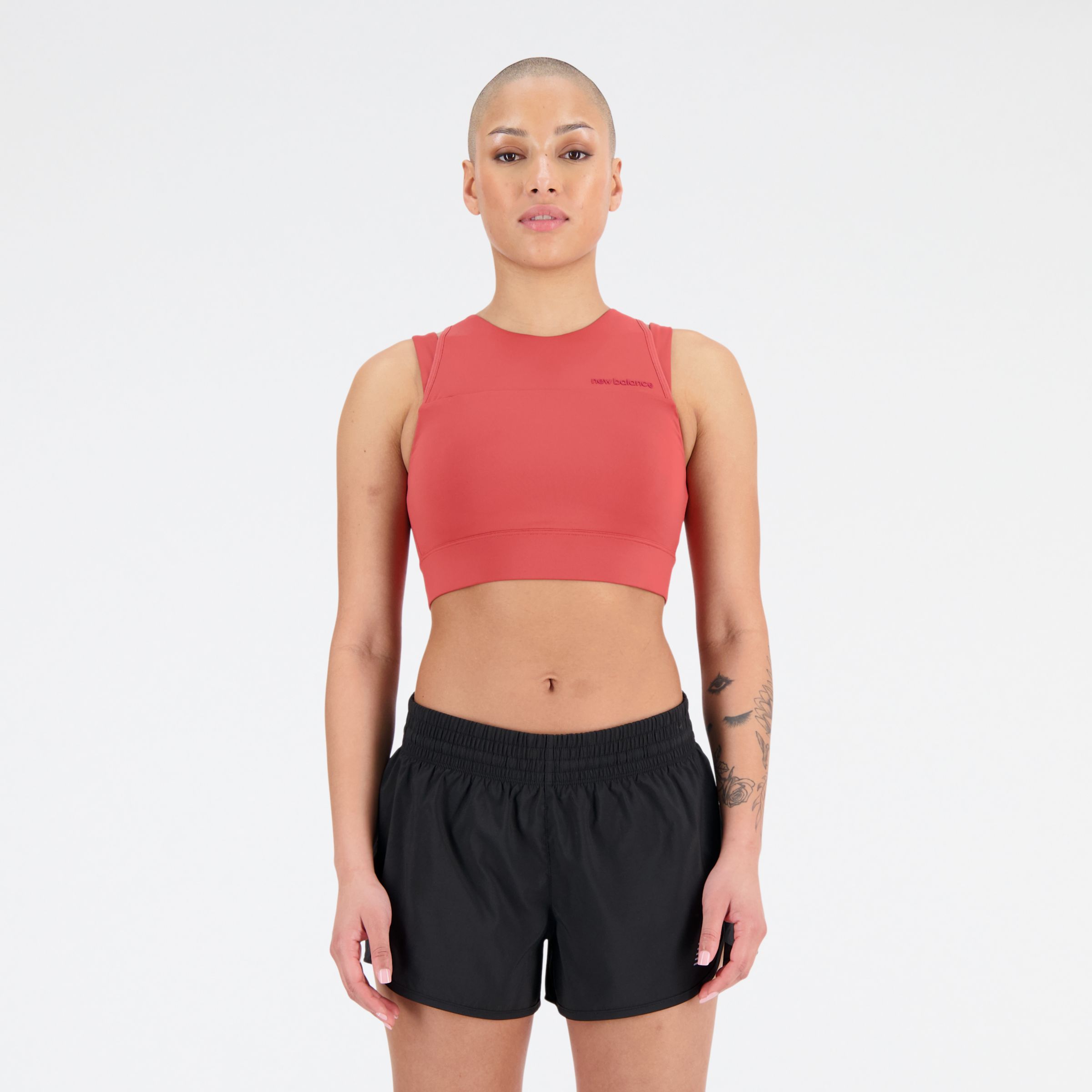 

New Balance Women's Shape Shield Crop Bra Red - Red