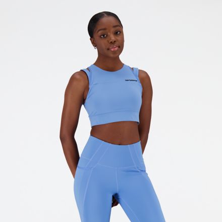 Top New Balance Essentials Reimagined Cotton Spandex - WB31500-BK