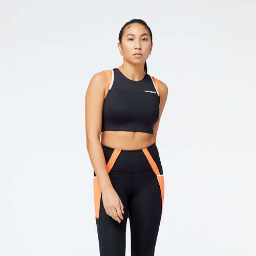 

New Balance Women's Shape Shield Crop Bra Orange - Orange