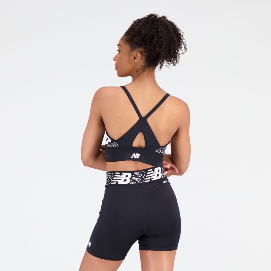 New Balance Relentless Crop Bra 'Black' - WB31175-BK