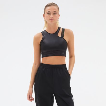 New Balance Shape Shield Crop Bra - Dark Grey