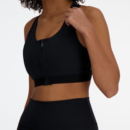 NB Sleek Medium Support Pocket Zip Front Bra