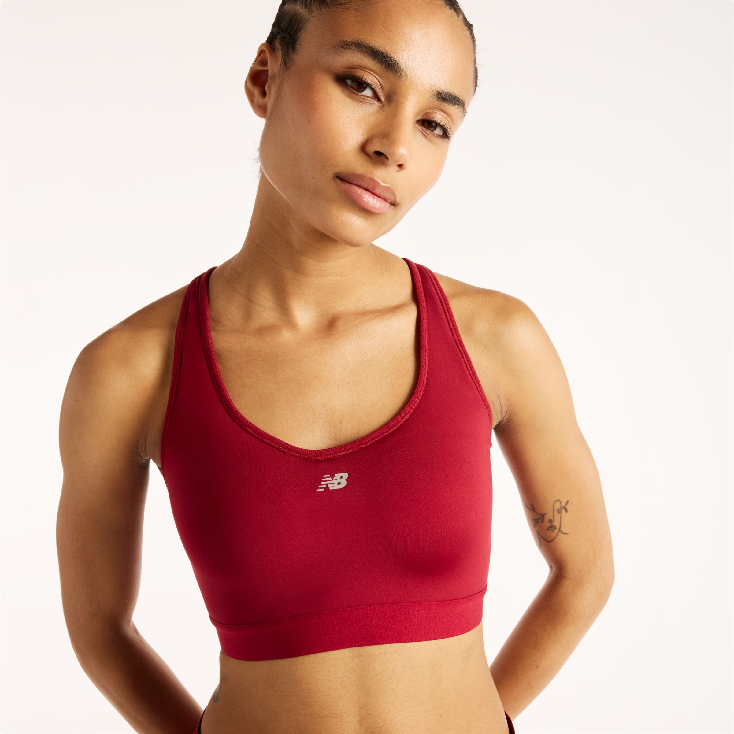 New Balance NB Essential Run Bra, WB51032PDR