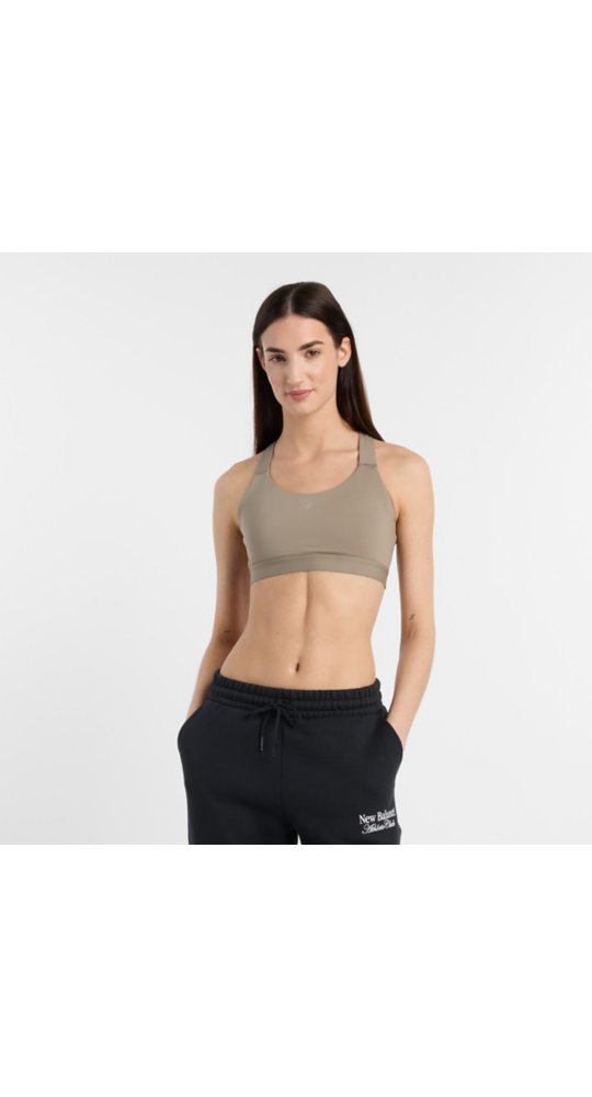 New Balance NB Essential Train Bra in Dockside