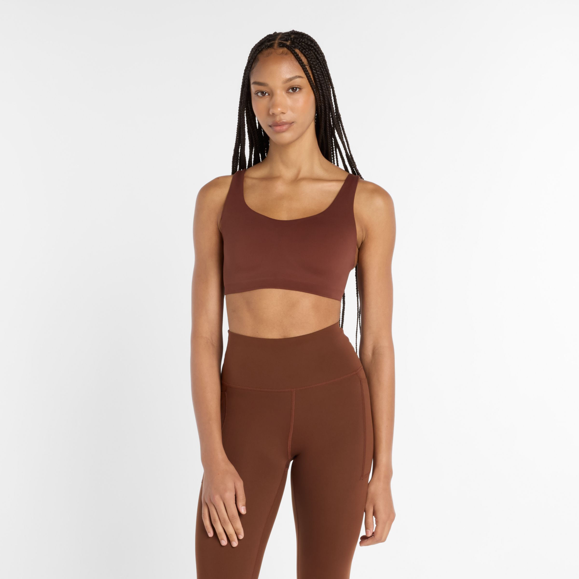 New Balance Women's Nb Harmony Yoga Bra In Brown
