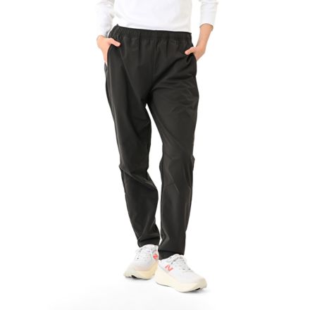 ストレッチウーブンパンツ, FADED BLACK with Black, WB61525QABR