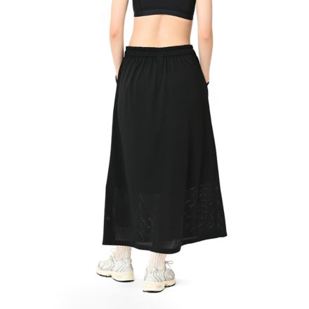 サマーメッシュスカート, BLACK with Black, WB61B8H6BK