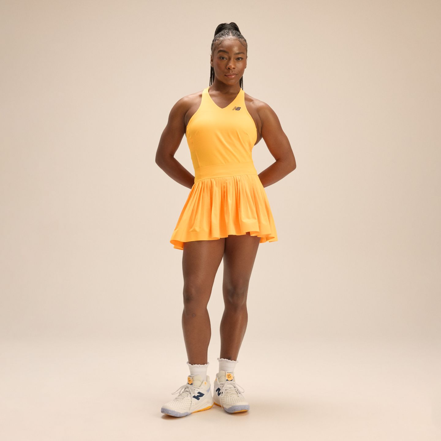 Женская юбка New Balance Coco Gauff Signature Melbourne, цвет: Тёмно-синий — фото 1