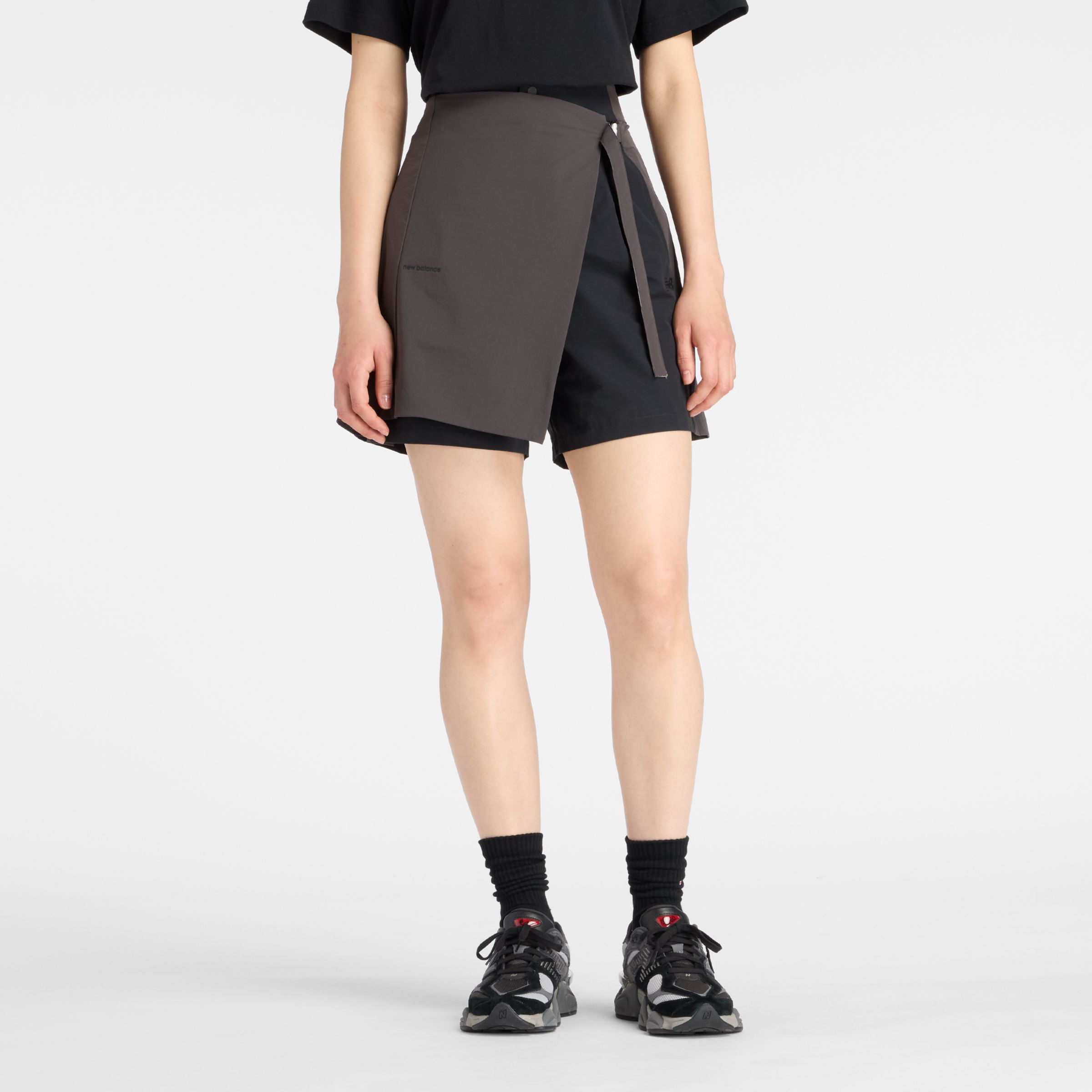 NB GREY カラーブロックショーツ