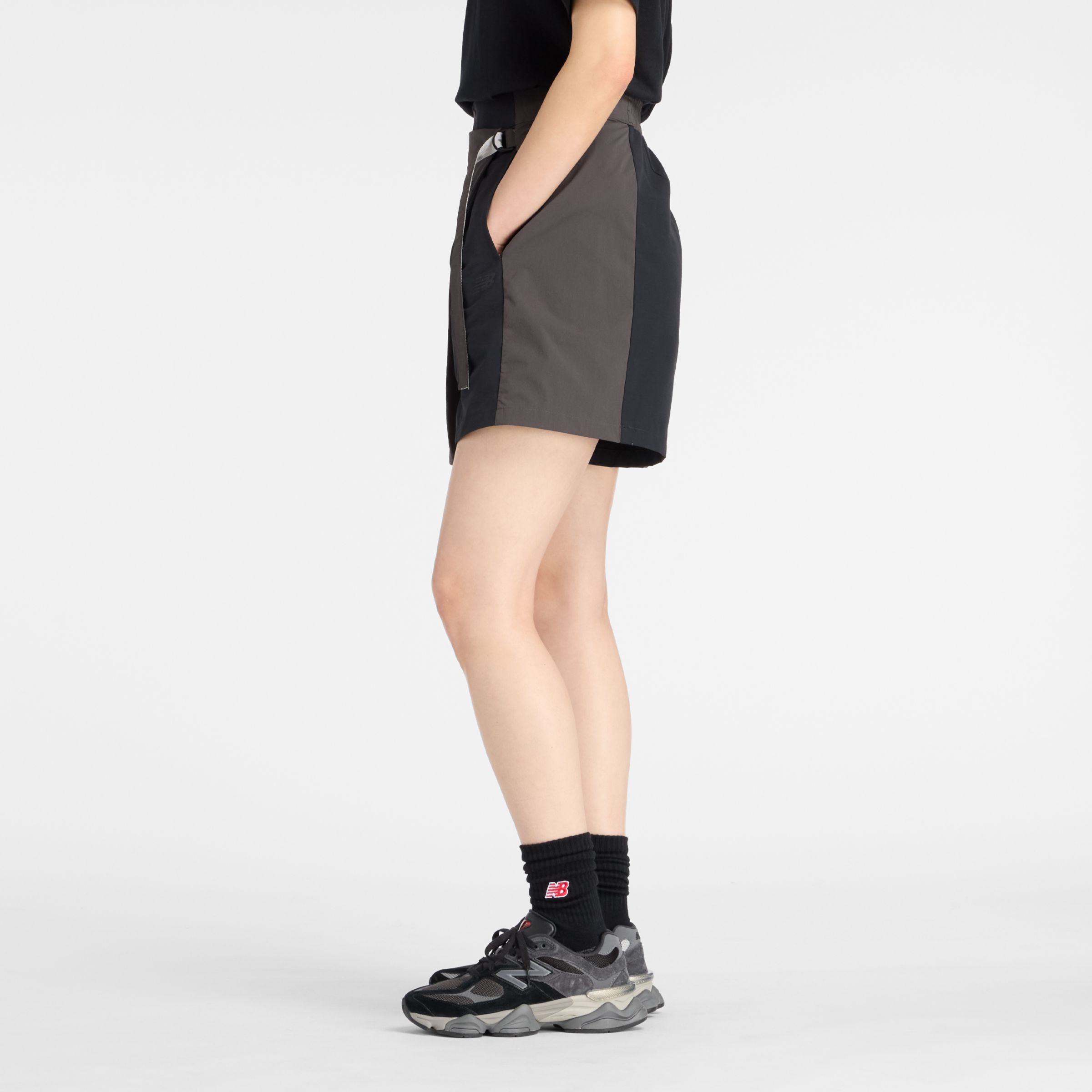 NB GREY カラーブロックショーツ