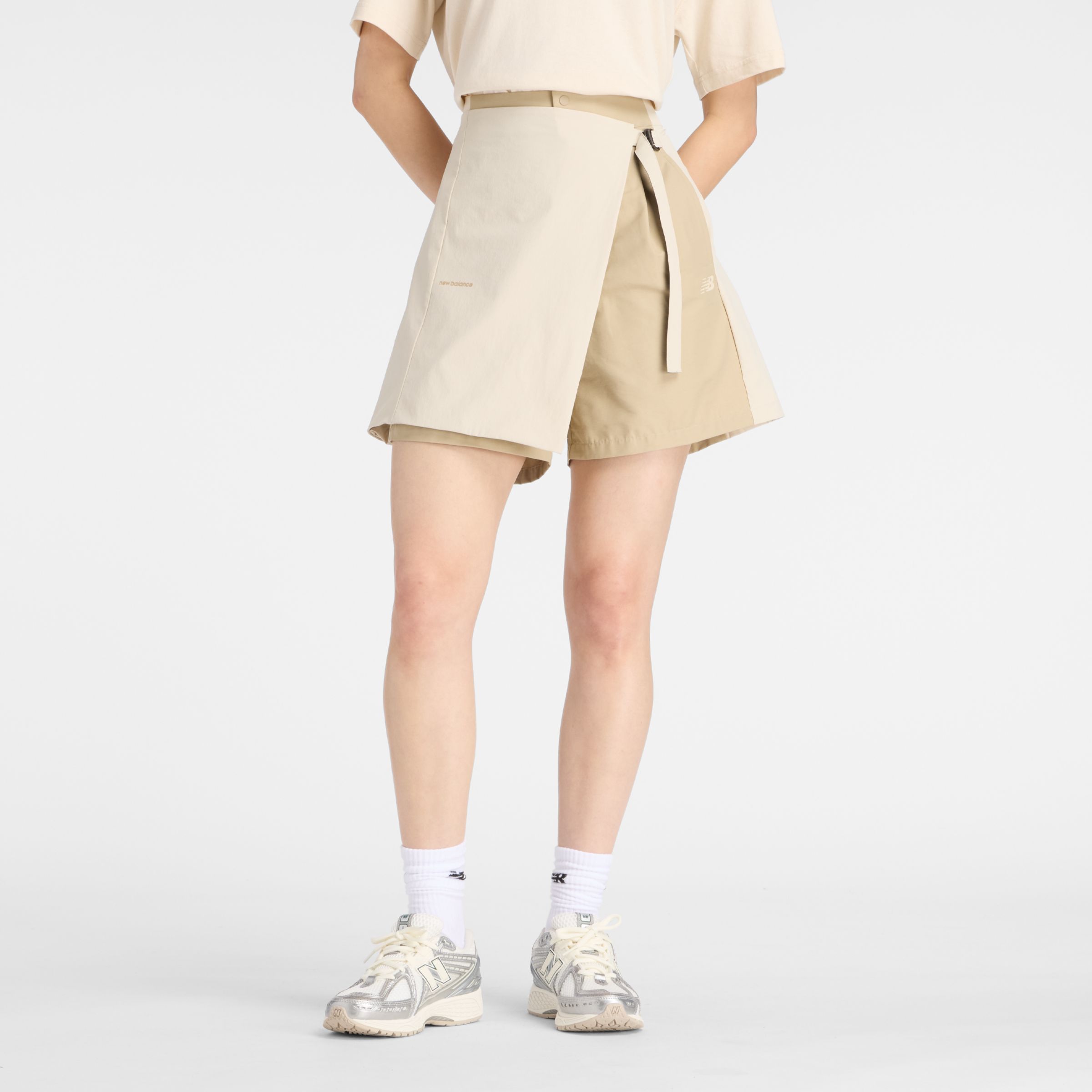 NB GREY カラーブロックショーツ