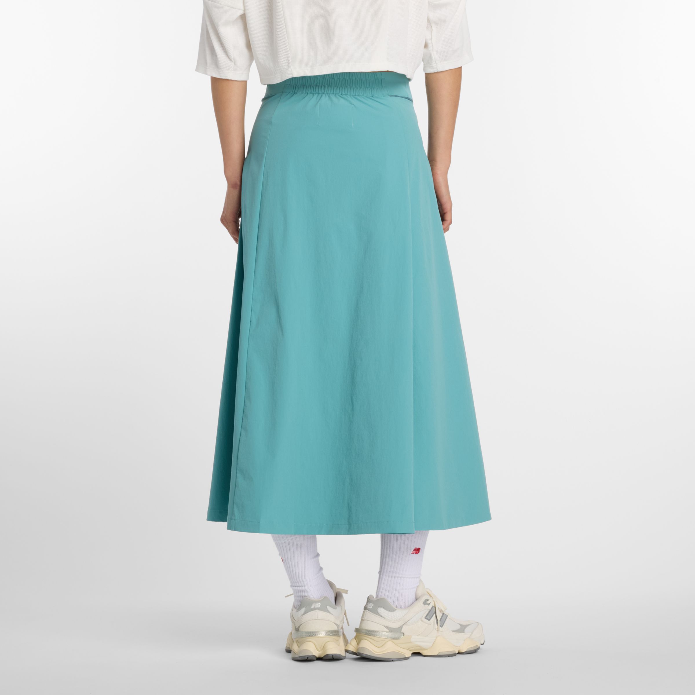 NB GREY カラーブロックスカート