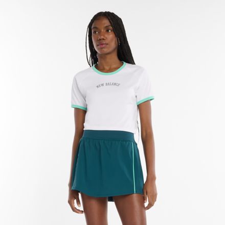Tournament Novelty Skort, MEDUSA GREEN with NB 103 WHITE, WB61P32UAAV