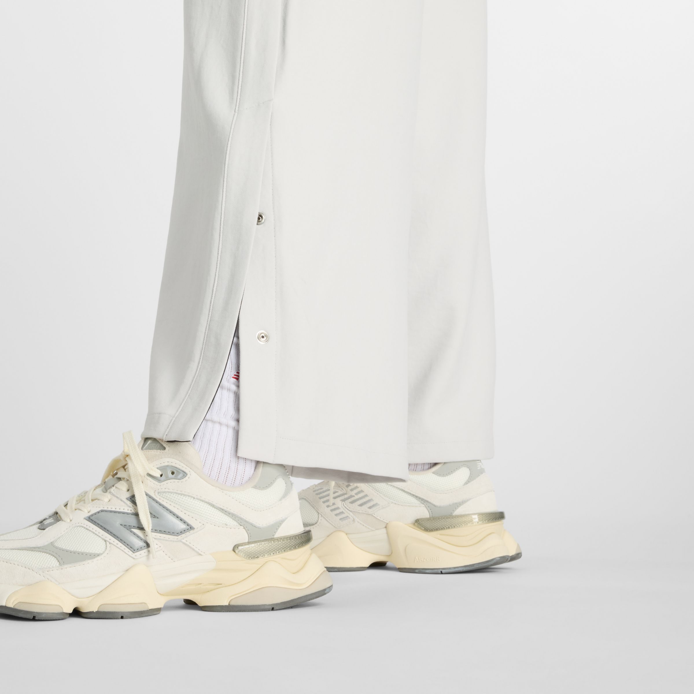 NB GREY サイドスナップパンツ