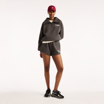 Trackside Fleece Short, BLACK CEMENT, WB62N78JBLK