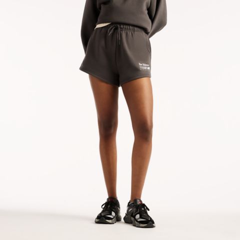 Женские худи New Balance Trackside Fleece Short