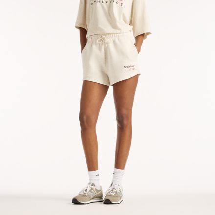 Trackside Fleece Short, Linen Heather, WB62N78JLIT
