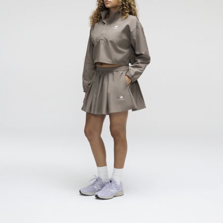 Made in USA Pleated Skirt, THUNDER BROWN, WB62T7K0ABQ