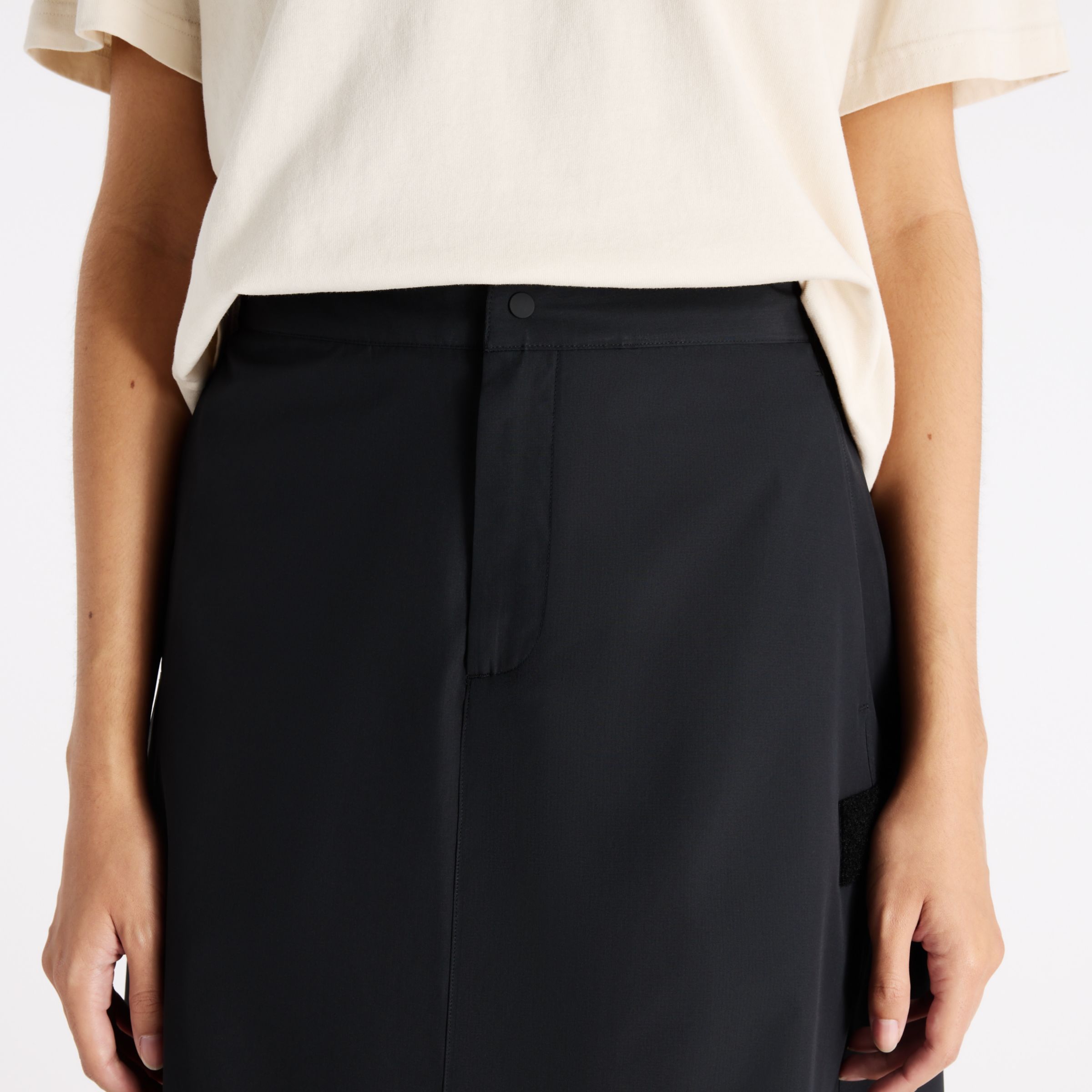 New Balance NBX Shifted Woven Midi Skirt, WB62U0DFBK