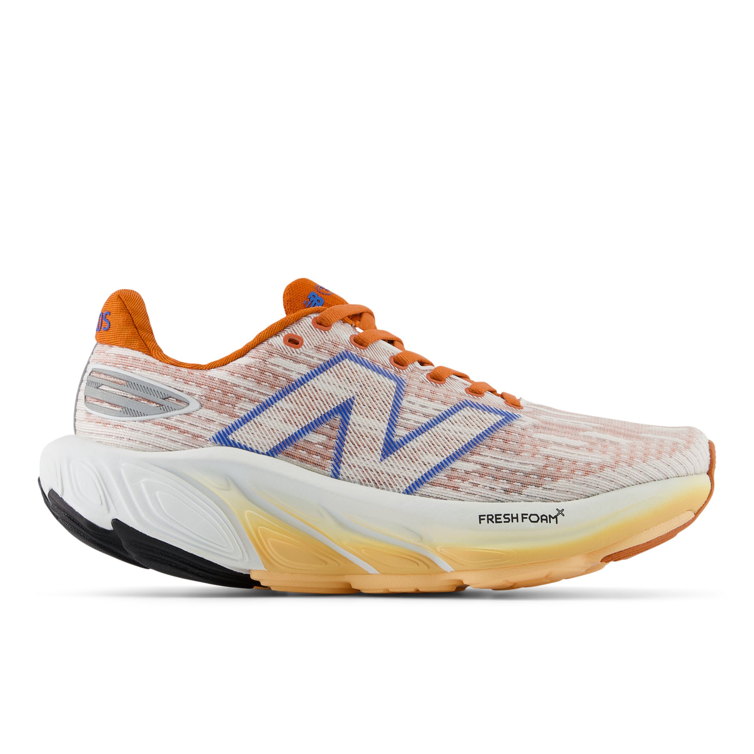 

New Balance Women's Fresh Foam X Balos White/Orange/Blue - White/Orange/Blue