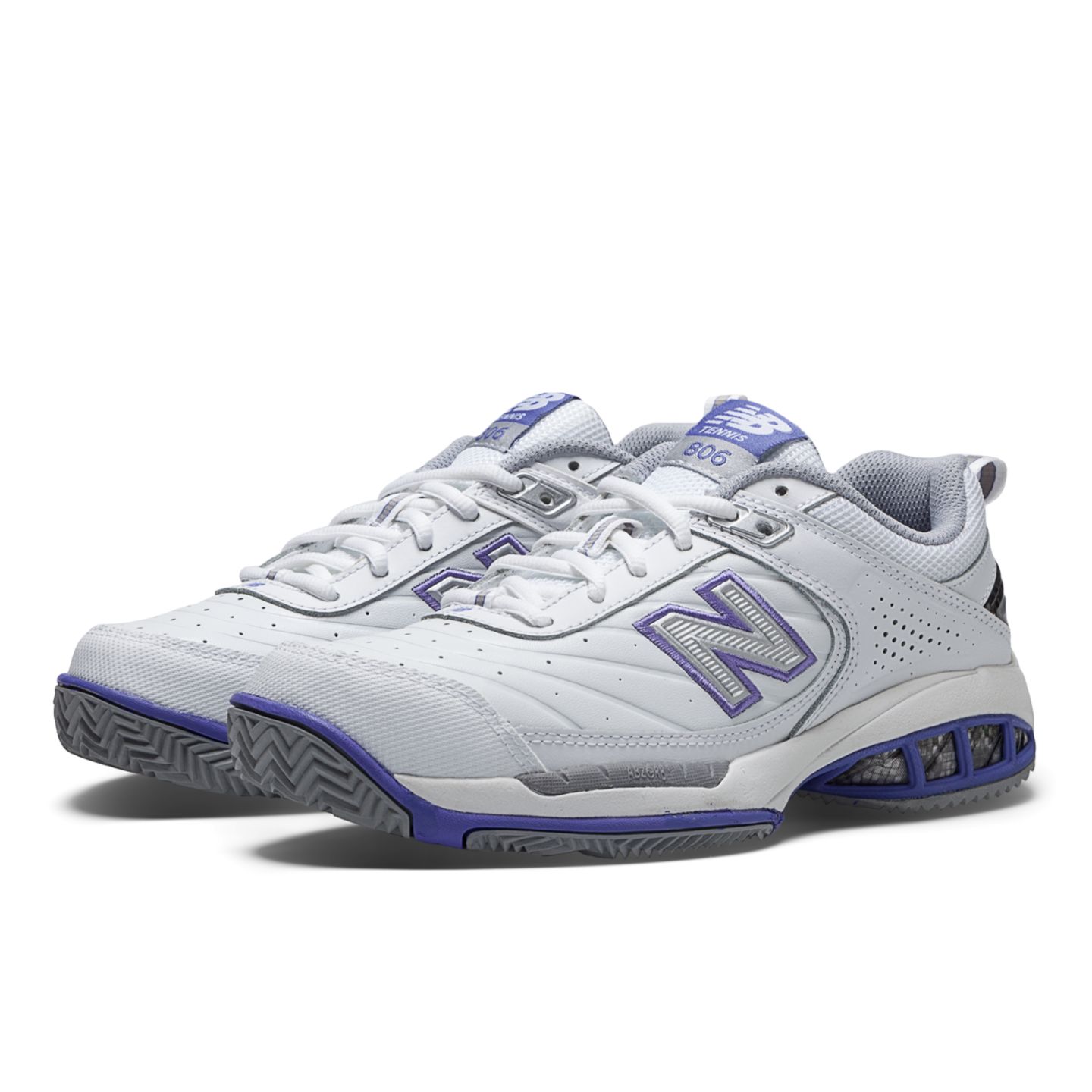 Женские кроссовки New Balance 806, цвет: Белый / Тёмно-синий, вариант 1 — фото 5