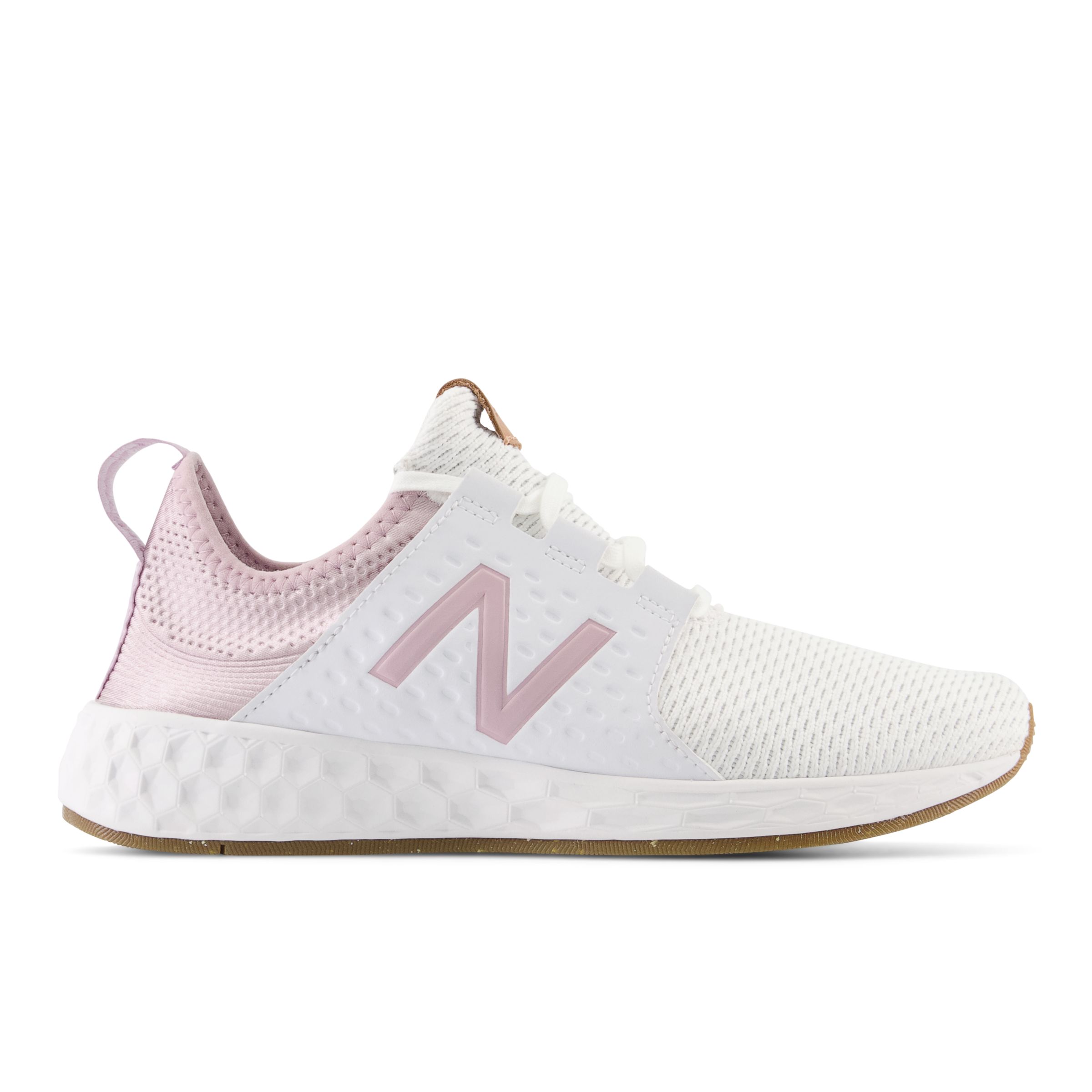 

New Balance Women's Fresh Foam Cruzv1 Reissue White/Purple/Beige - White/Purple/Beige