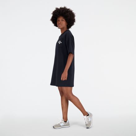 Essentials Stacked Logo French Terry Graphic Dress