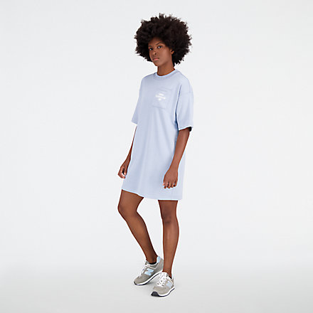 Essentials Stacked Logo French Terry Graphic Dress
