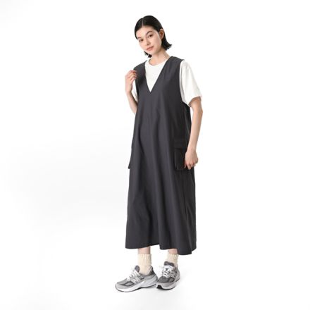 ブリーザブルニットサマードレス, BLACKTOP with Grey, WD61D6MHACK