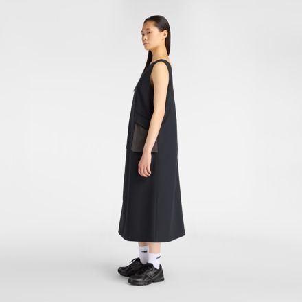 NB GREY カラーブロックドレス