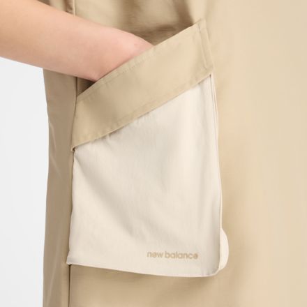 NB GREY カラーブロックドレス