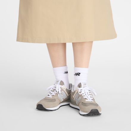 NB GREY カラーブロックドレス