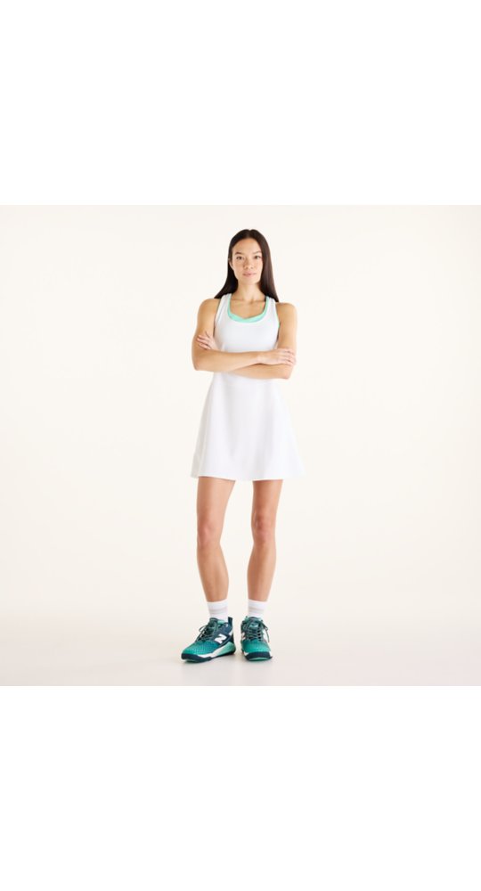 New Balance Tournament Dress in White With Deep End