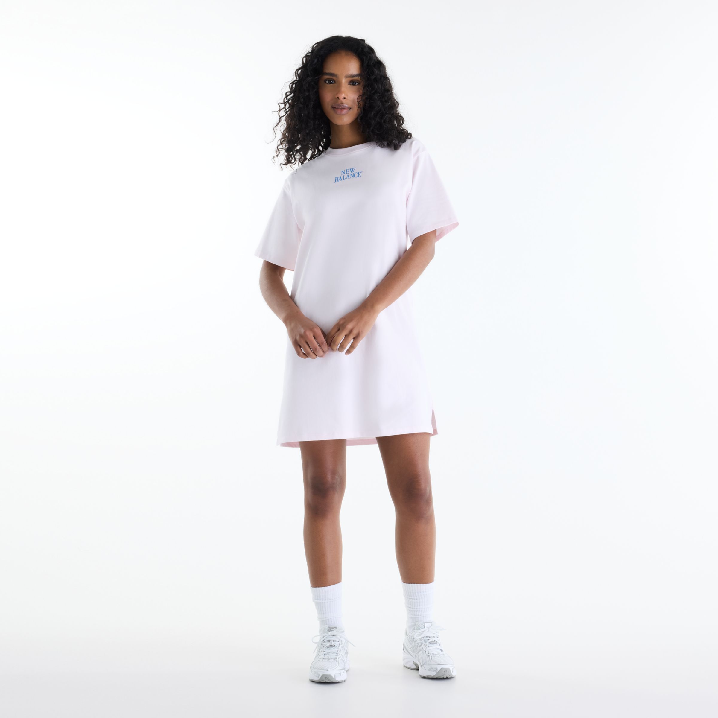 New Balance Sport Linear Graphic T-Shirt Dress, WD62D2GEAAA