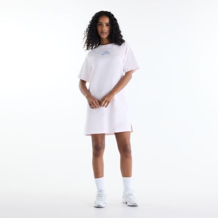 Sport Linear Graphic T-Shirt Dress, PINK SALT, WD62D2GEAAA