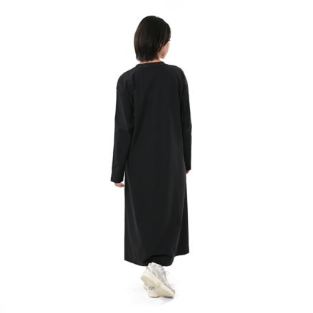 サイドラインジャージドレス, BLACK, WD62Q99VBK