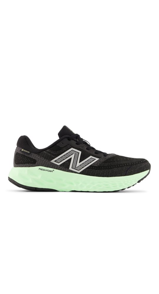 New Balance Fresh Foam X EVOZ v4 GORE-TEX® in Black With Lab Green With Silver Metallic