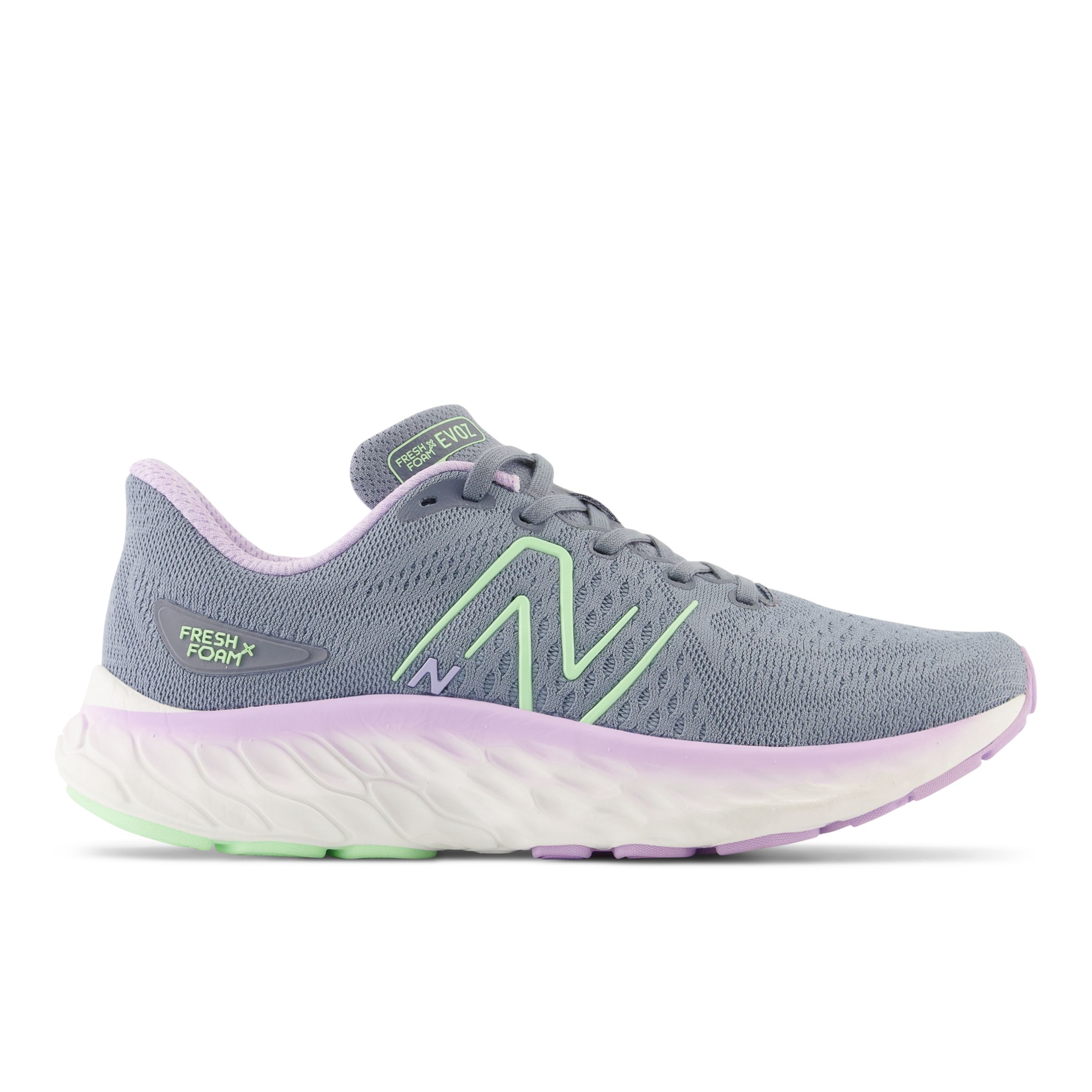 

New Balance Women's Fresh Foam X Evoz v3 Grey/Green/Purple - Grey/Green/Purple