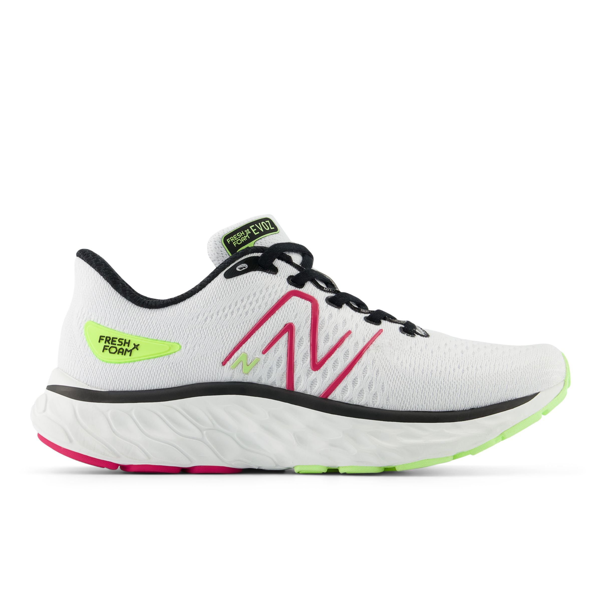 

New Balance Femme Fresh Foam X EVOZ v3 en Blanc/Rose/Vert/Noir, Textile, Taille 37