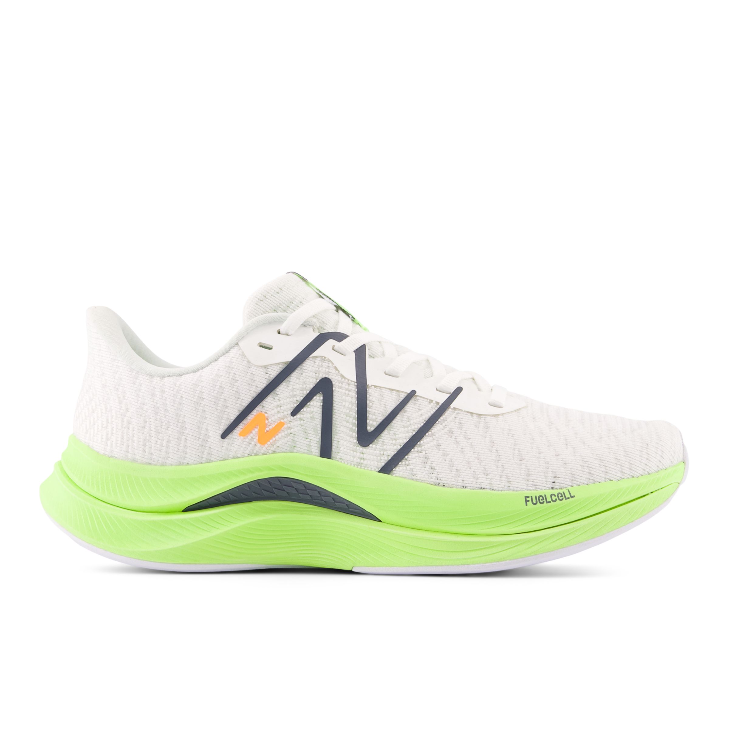 Shop New Balance Women's Fuelcell Propel V4 Running Shoes In White/green/blue