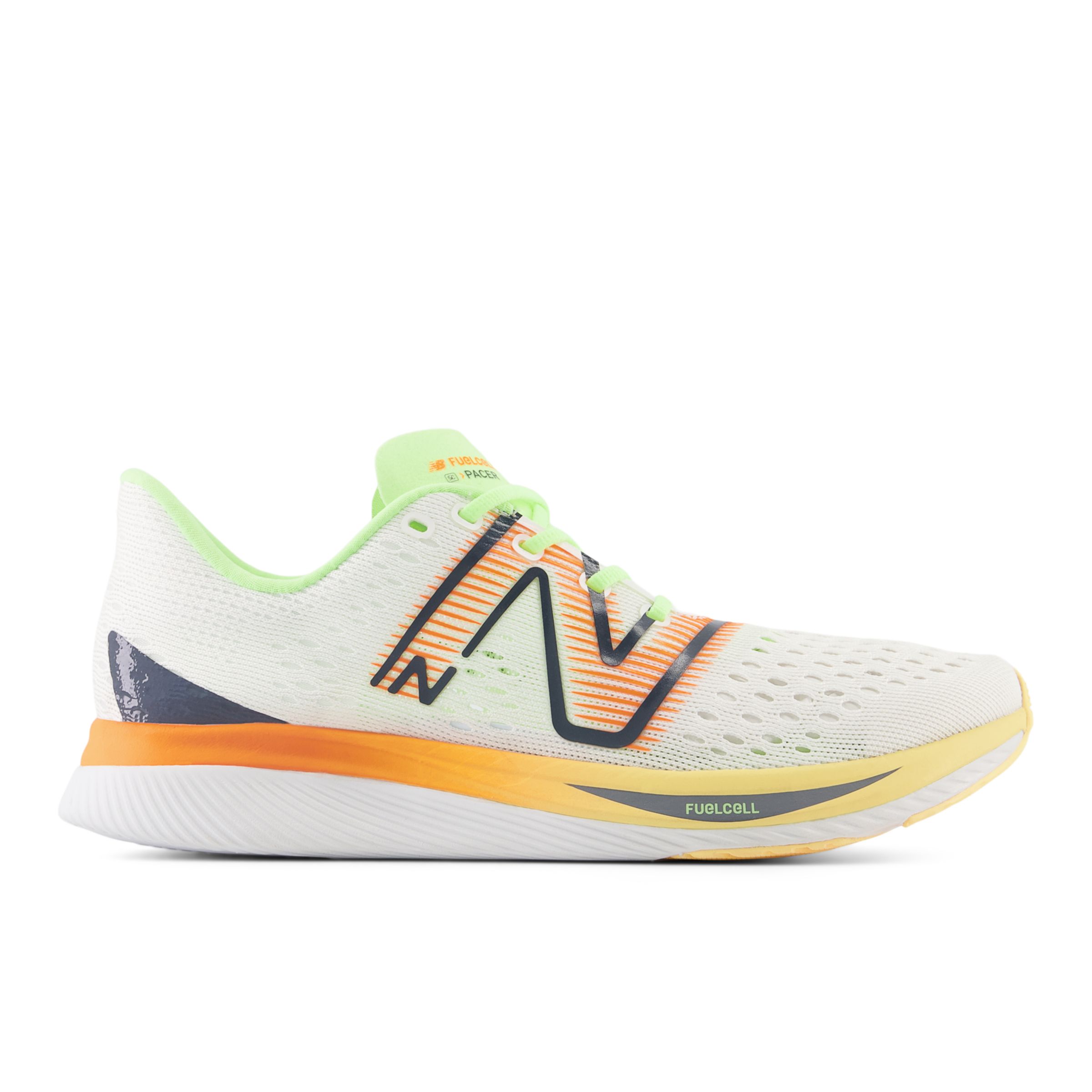 

New Balance Femme FuelCell SuperComp Pacer en Blanc/Orange/Vert, Synthetic, Taille 36