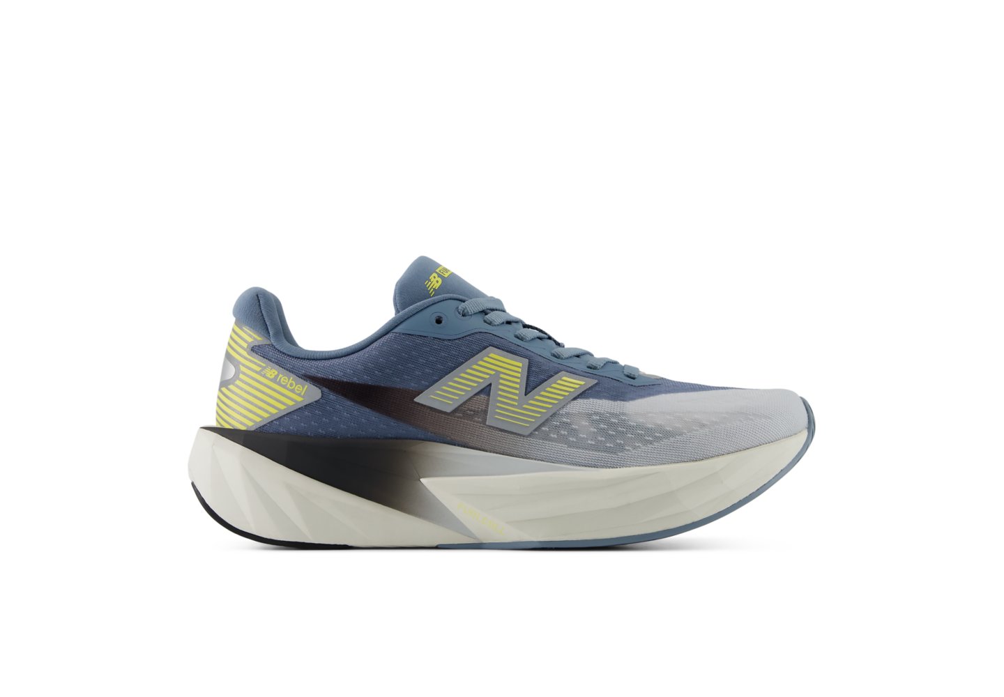 New Balance Night Lights FuelCell Rebel v5​ in Fresh Air With Zinc Blue — photo 1 of 1
