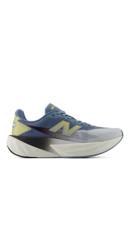 New Balance Night Lights FuelCell Rebel v5​ in Fresh Air With Zinc Blue