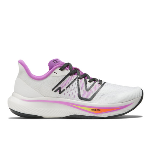 New Balance Femme FuelCell Rebel v3 en Blanc/Rose/Gris, Synthetic, Taille 41